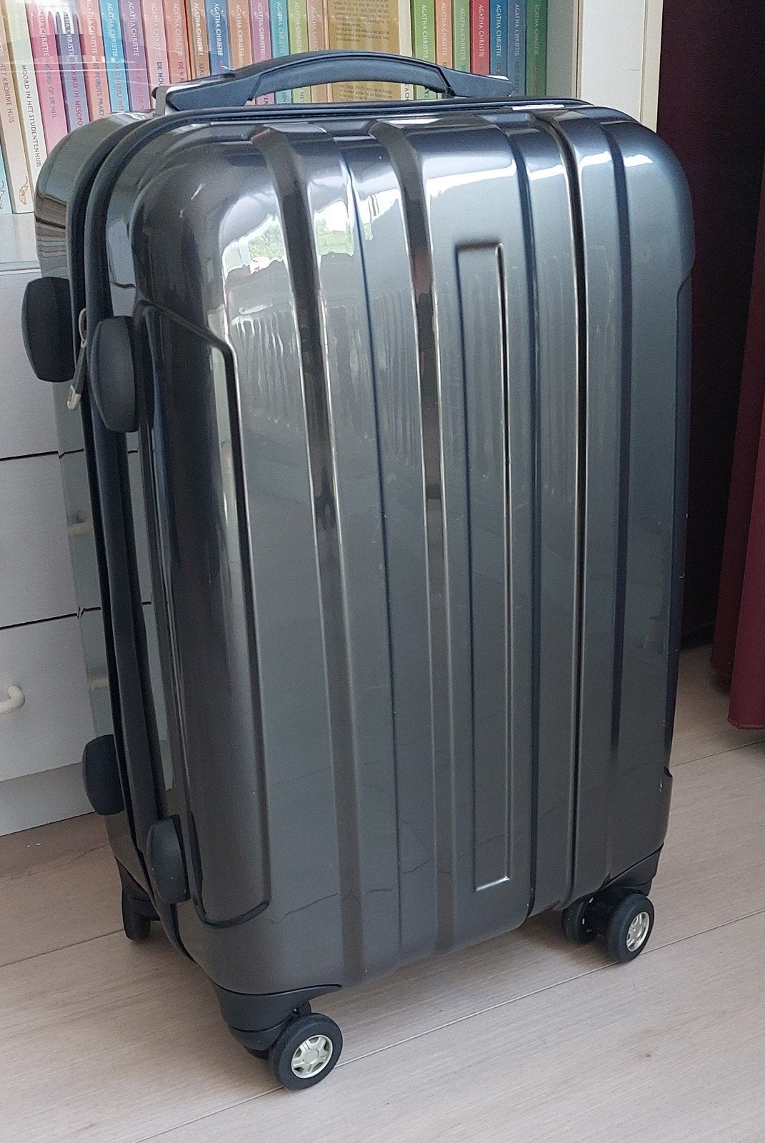 Topmove Handbagage Koffer (ca. 55x35x22 cm) met TSA-slot, Ophalen, Hard kunststof, 50 tot 60 cm, Slot