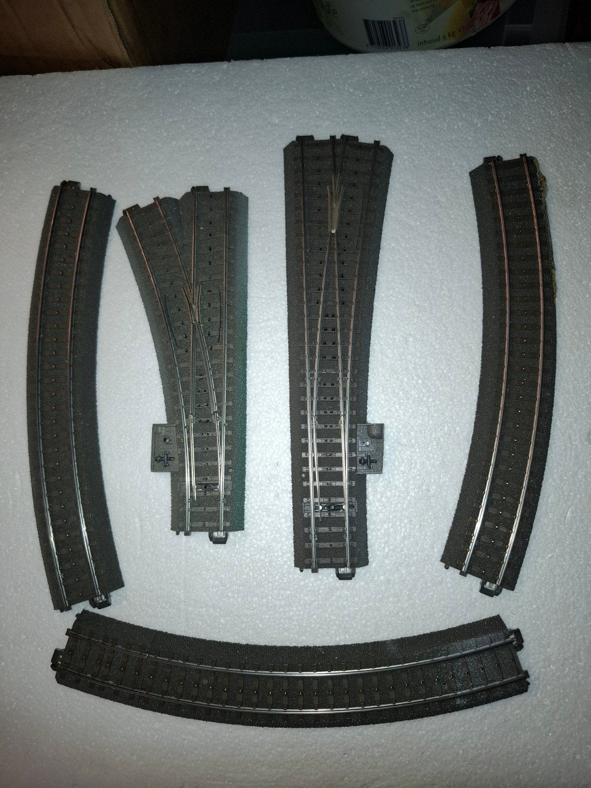 Marklin c rails wissels en bochten, Wisselstroom, Gebruikt, Rails, Ophalen of Verzenden