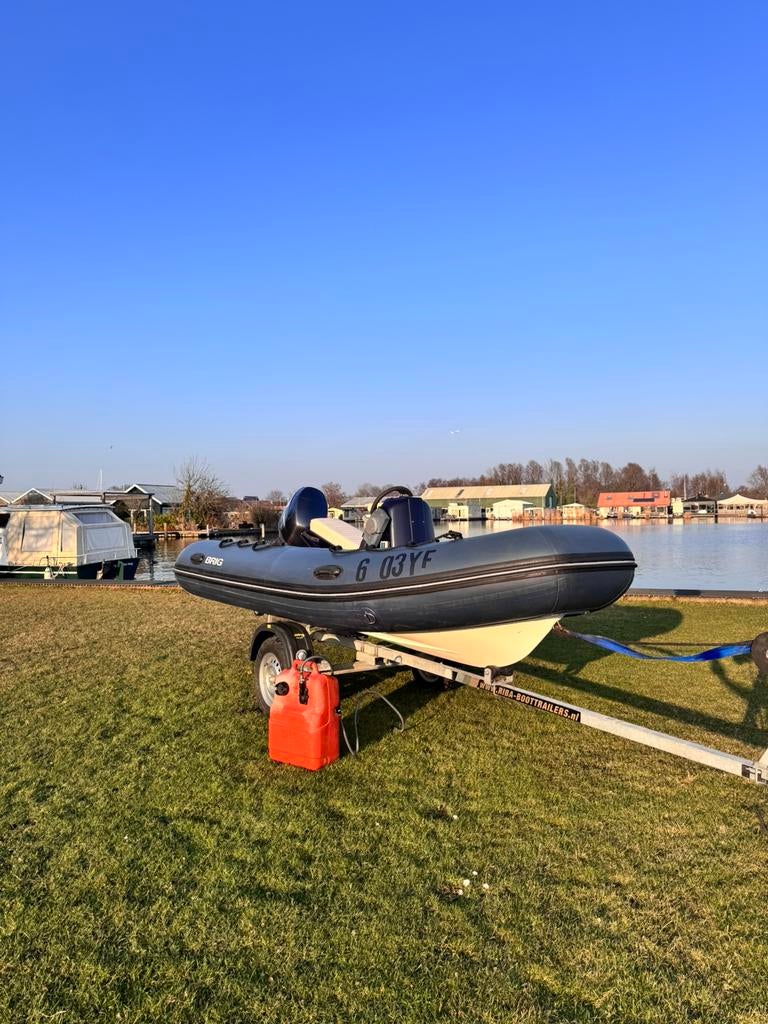 Brig rubber boot, Watersport en Boten, Rubberboten, Ophalen, Yamaha, Zo goed als nieuw, Benzine