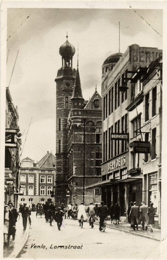 Venlo, Lornstraat - Bervoets - 1949 gelopen, Verzamelen, Ophalen of Verzenden, 1940 tot 1960, Gelopen, Limburg