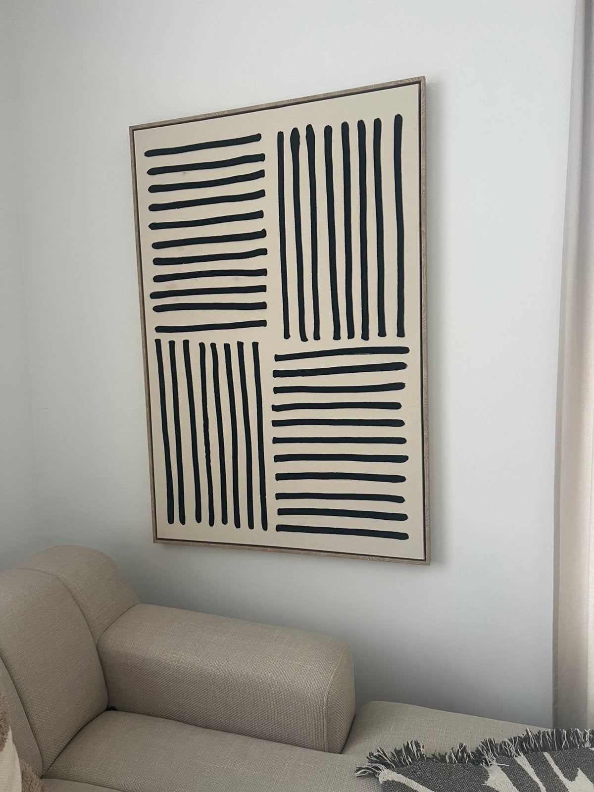 Schilderij Ter Halle - Abstract Japandi 3D art, Antiek en Kunst, Ophalen