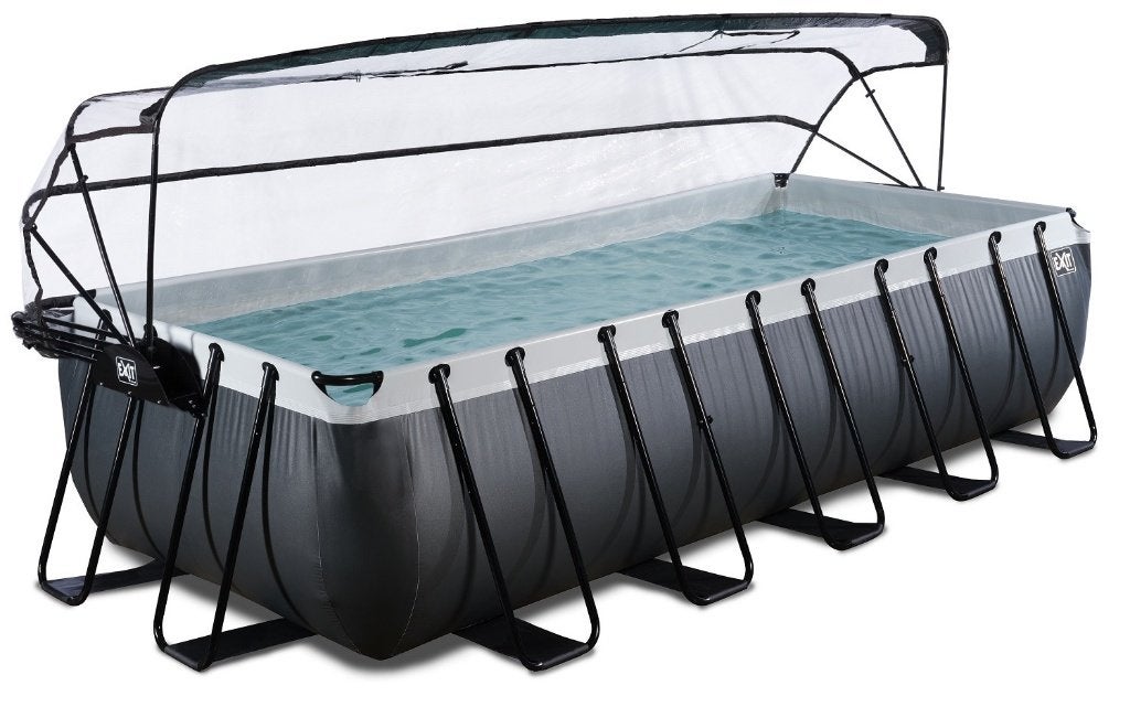EXIT zwembad 540x250x122 cm met kap, zwart. 100% NIEUW, 200 tot 300 cm, Info@dutchtoysgroup.com, Exit Swimming Pool, Nieuw
