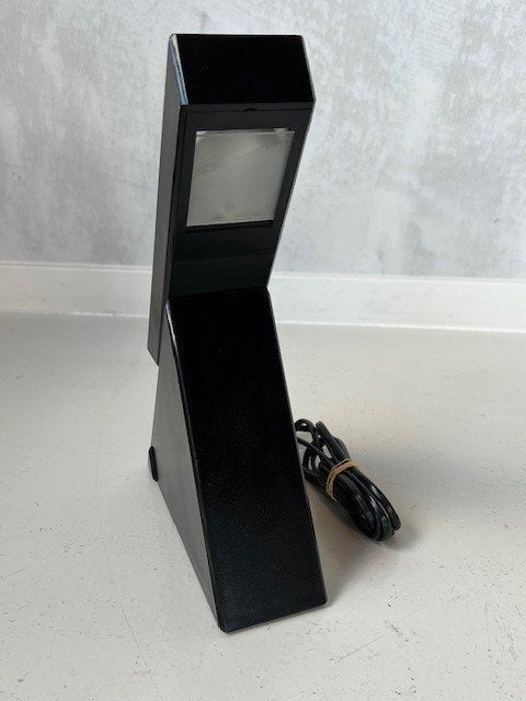 Delta tafellamp Mario Bertorelle vintage lamp jaren 80, Overige merken, Gebruikt, Zwart, .