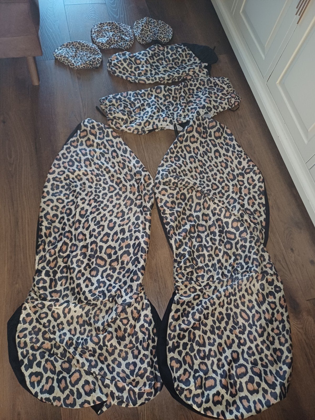 7 delig autostoelen set. panterprint, Ophalen, Zo goed als nieuw
