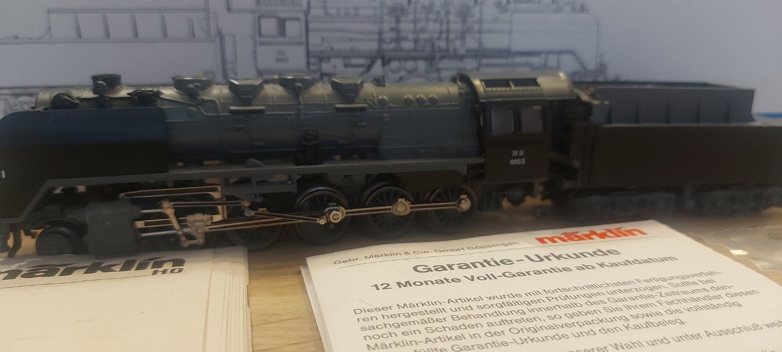 Märklin NS 4903 stoomloc artnr 3419 digitaal in ovp, Wisselstroom, Locomotief, Ophalen of Verzenden, Märklin