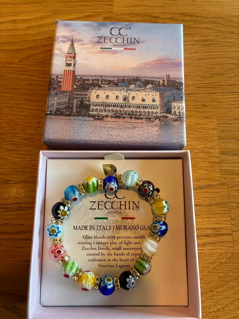 Zecchin Murano Glas Armband - Handgemaakt uit Venetië, Sieraden, Tassen en Uiterlijk, Armbanden, Overige materialen, Overige kleuren