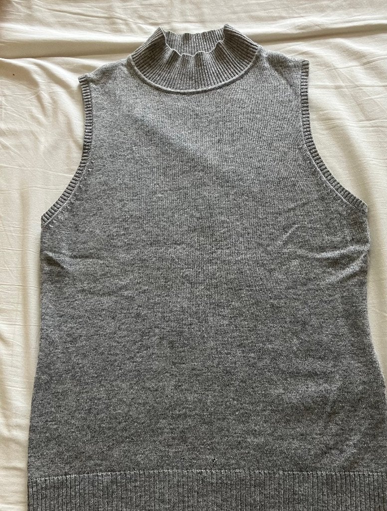 dameshesje mouwloos, Kleding | Dames, Maat 38/40 (M), Ophalen of Verzenden, Zo goed als nieuw, Grijs