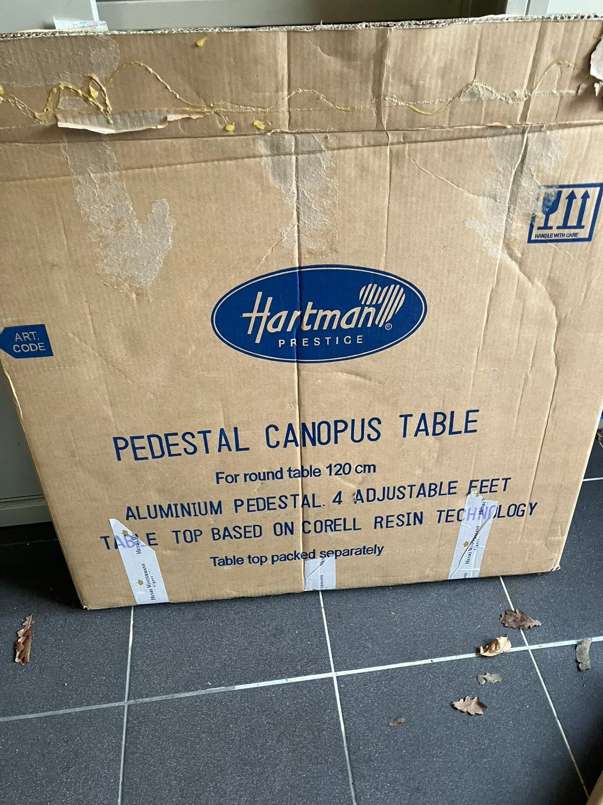Onderstel hartman tafel, Tuin en Terras, Tuintafels, Ophalen, Zo goed als nieuw, Rechthoekig, Aluminium