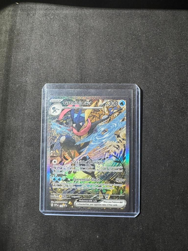 Greninja ex 132 PROMO, Ophalen, Zo goed als nieuw, Losse kaart, Foil