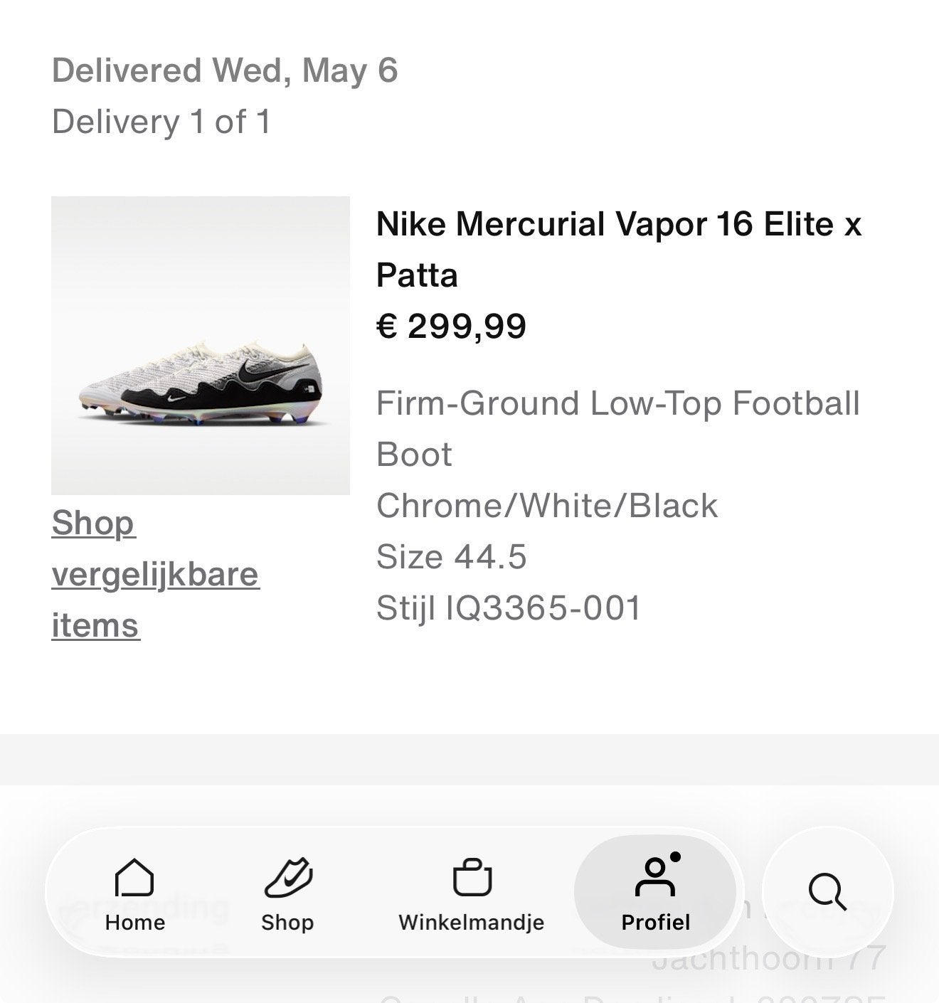 Nike Mercurial Vapor 16 Elite x Patta Voetbalschoenen, Sport en Fitness, Schoenen, Nieuw, Maat L, Ophalen of Verzenden