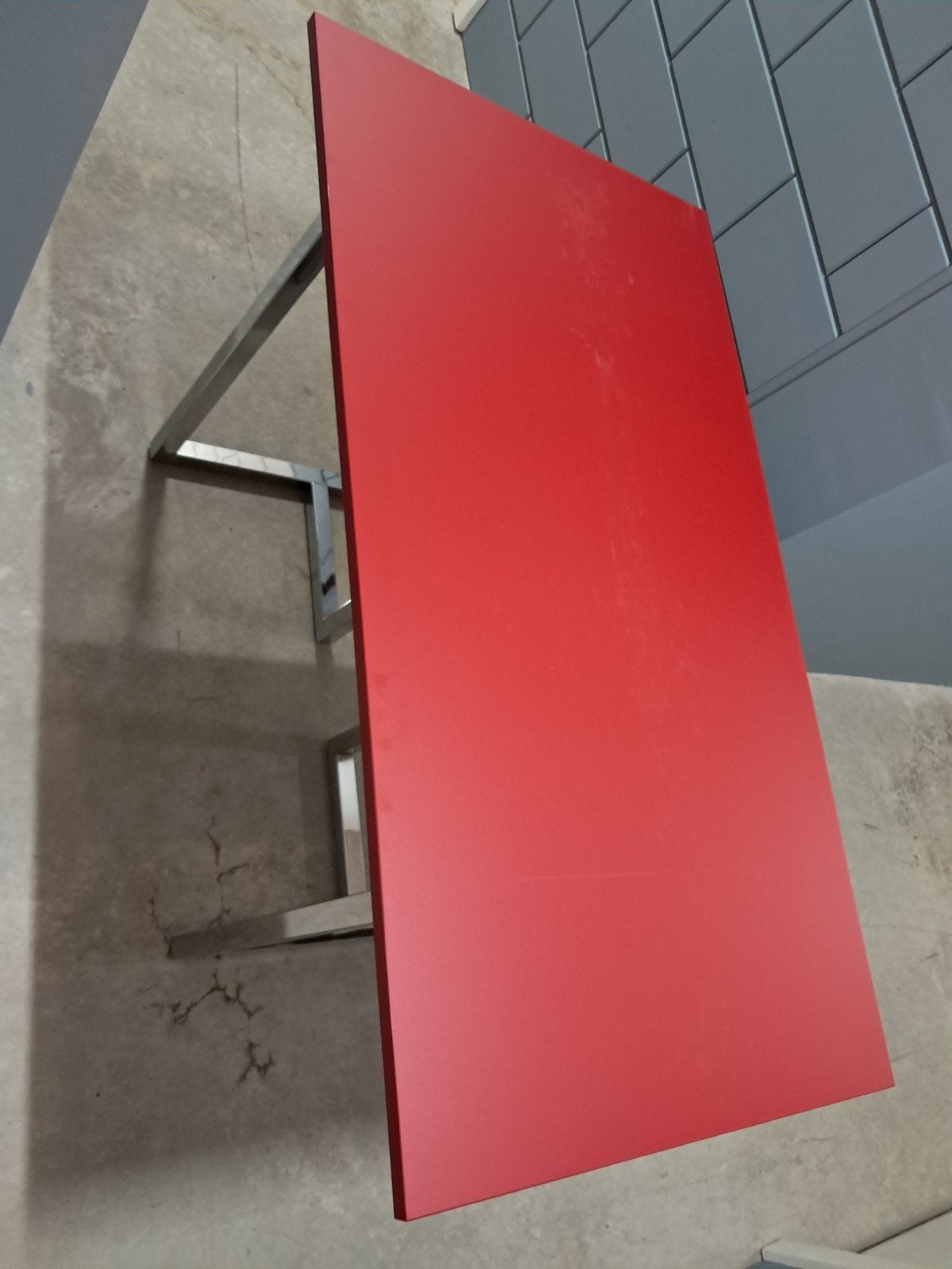 Tafel, Huis en Inrichting, Tafels | Eettafels, Ophalen, Zo goed als nieuw, Rechthoekig, 50 tot 100 cm