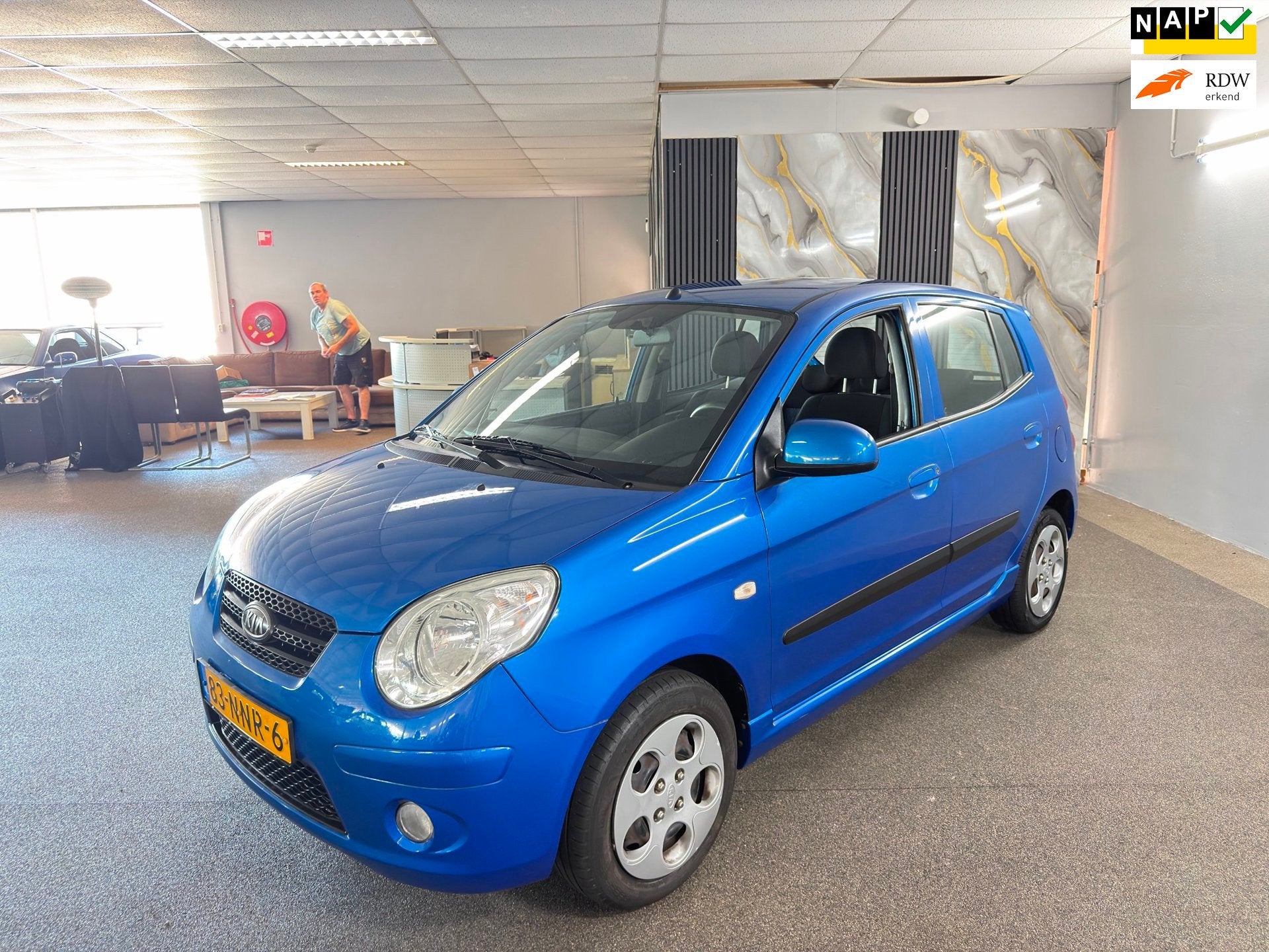 Kia Picanto 1.0 Seven Apk Nieuw,Airco,Parksensoren,E-Ramen,N, Stof, Zwart, 4 cilinders, Origineel Nederlands