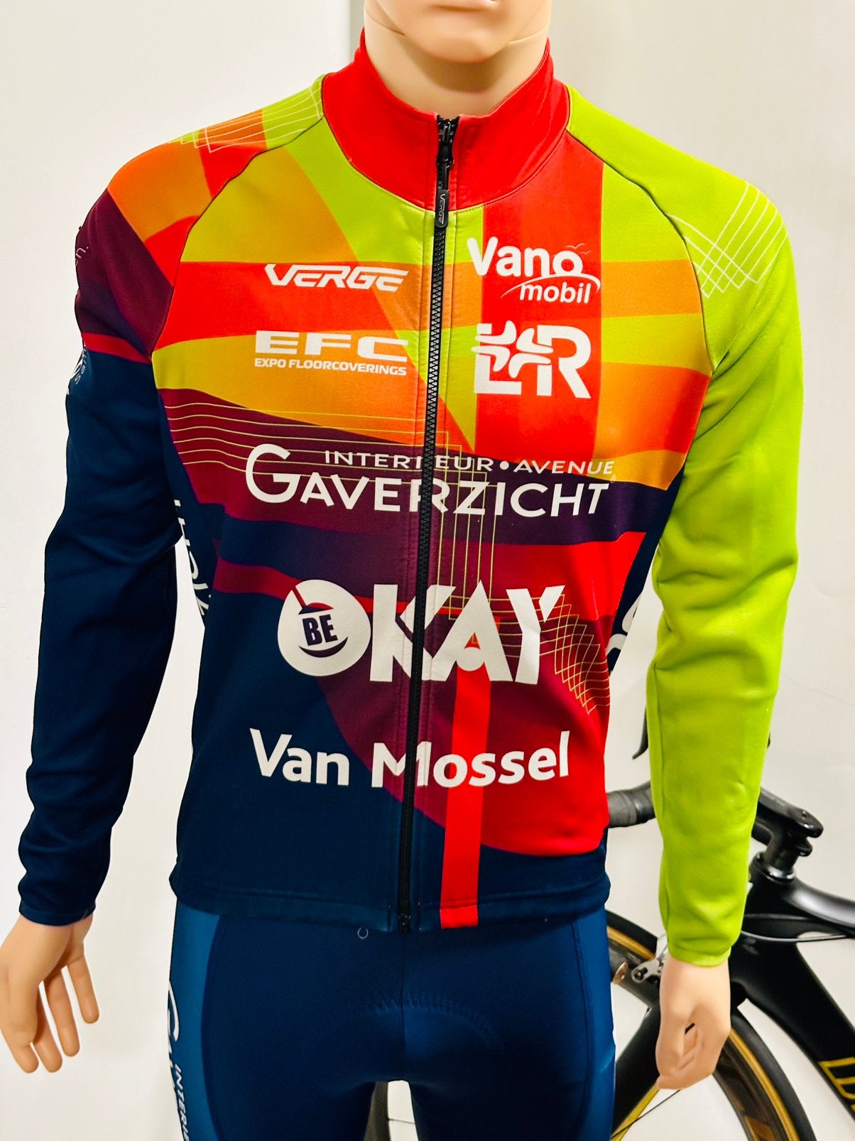 Wielrenkleding wielenjas fietsjas winter maat M Verge, Ophalen of Verzenden, Zo goed als nieuw, Bovenkleding, Heren