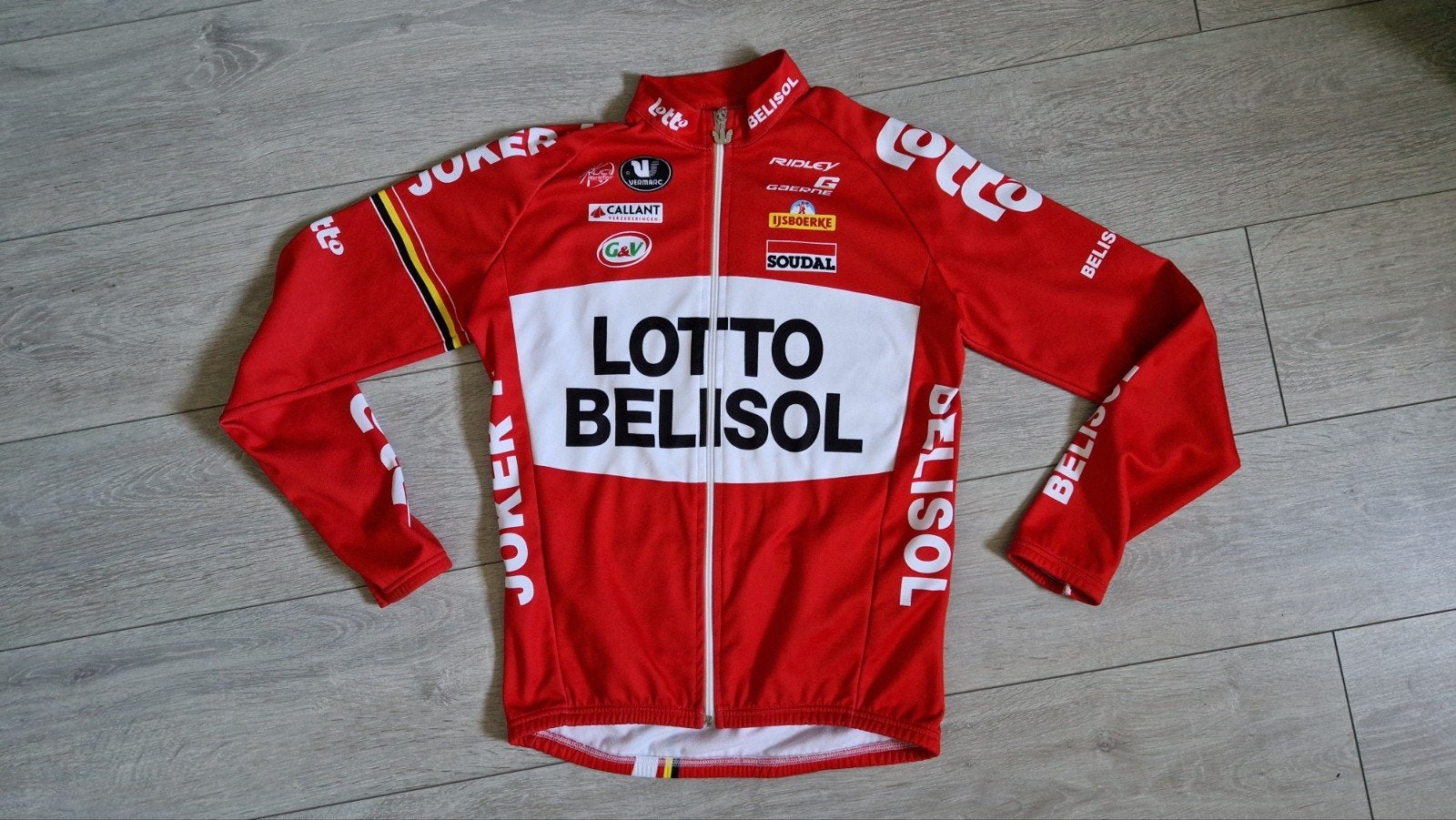 Vintage Lotto Belisol wielershirt lange mouw 2014, Ophalen of Verzenden