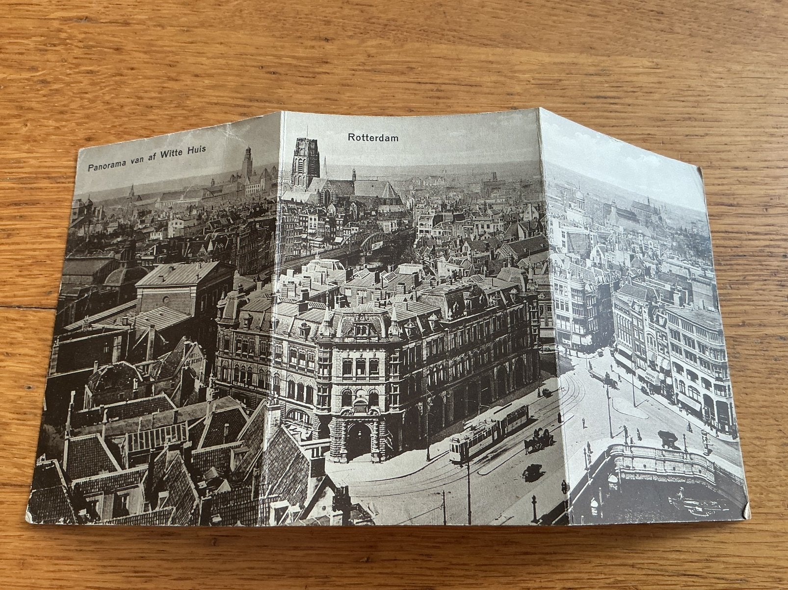 9 Rotterdam panorama vanaf Witte Huis drie kaaarten tezamen, Ophalen of Verzenden, Voor 1920, Zuid-Holland