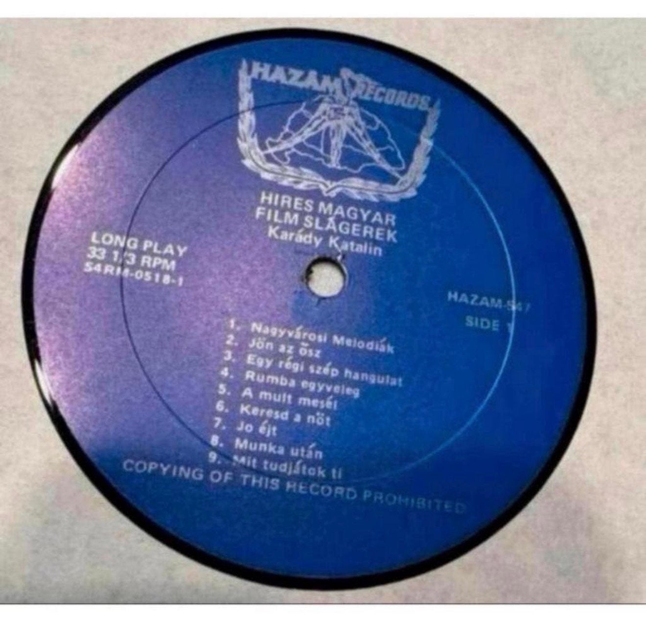 Karady Katalin Híres Magyar Filmslágerek 1965 pop LP vinyl, Ophalen of Verzenden, Zo goed als nieuw, 12 inch