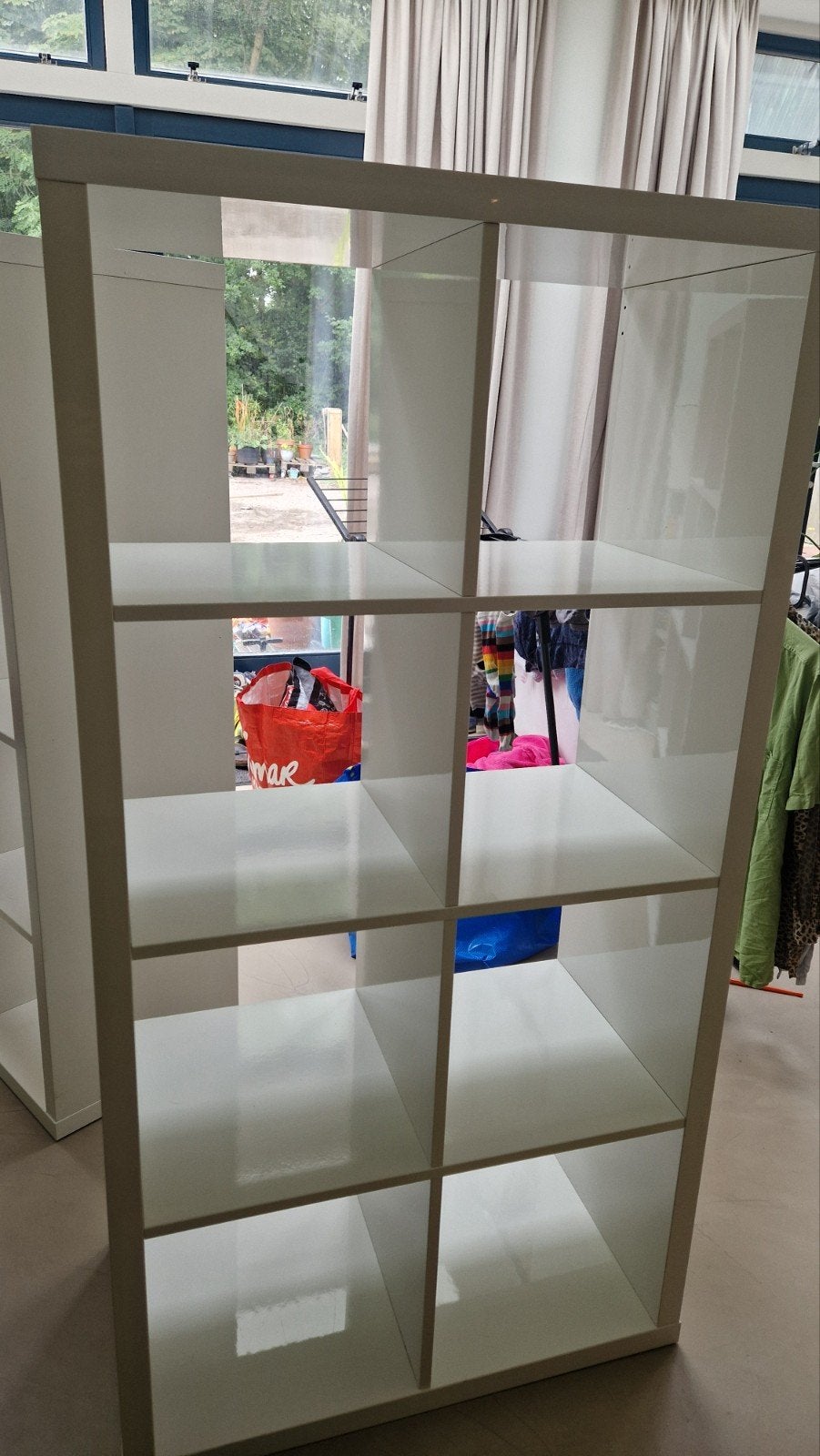 ikea kallax hoogglans Wit - Gebruikt, Ophalen, Gebruikt, 50 tot 100 cm, Modern