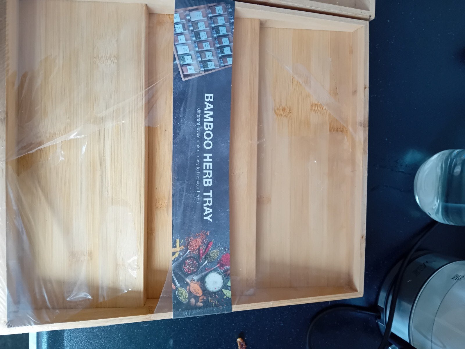 Nieuwe Bamboe Kruidenlade - Organiseer je kruiden!, Overige typen, Hout, Nieuw, Ophalen of Verzenden