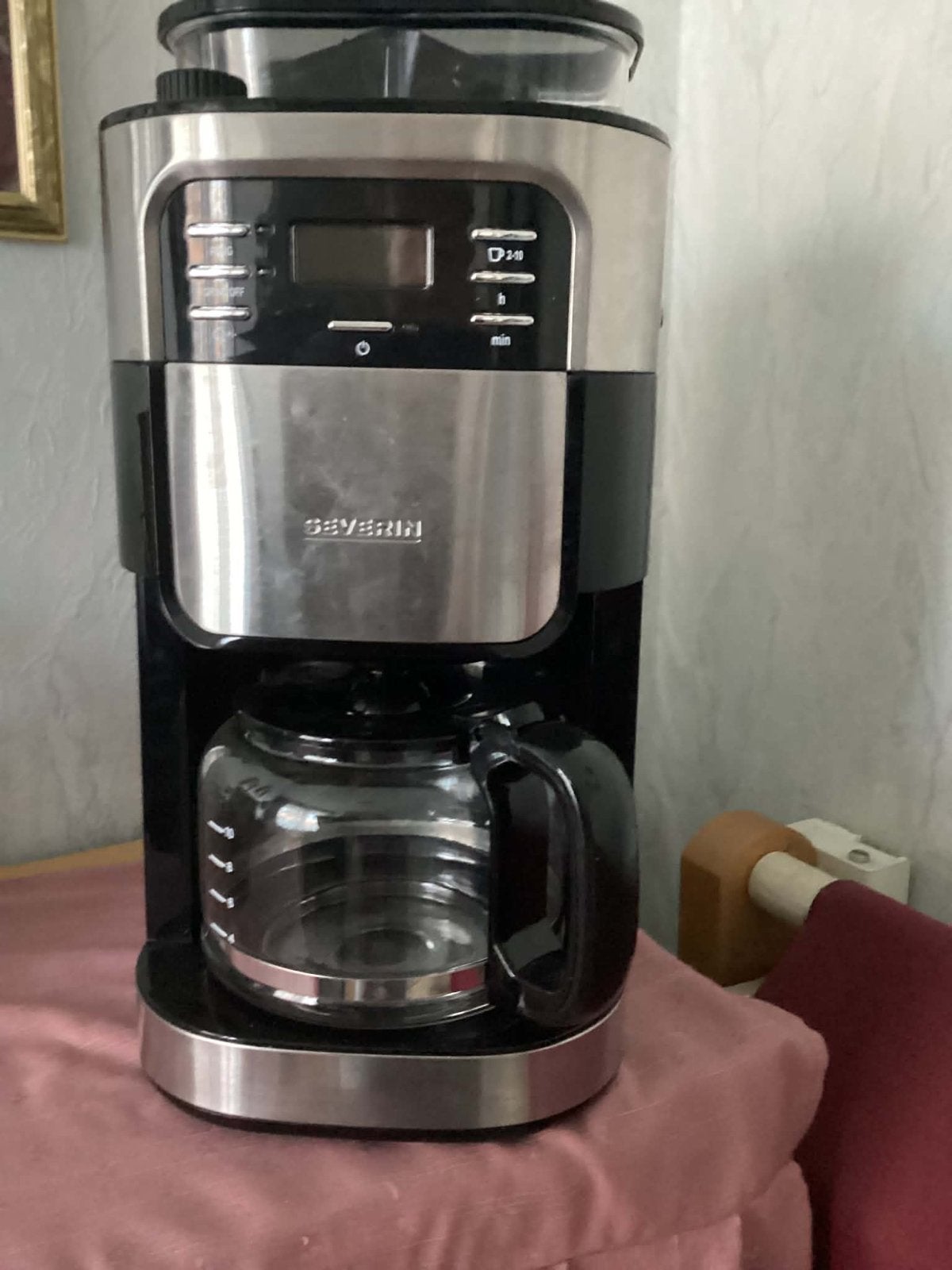 Severin: Filter koffiezetaparaat met bonenmaler - KA 4810, Koffiemachine, Zo goed als nieuw, 4 tot 10 kopjes, Koffiebonen