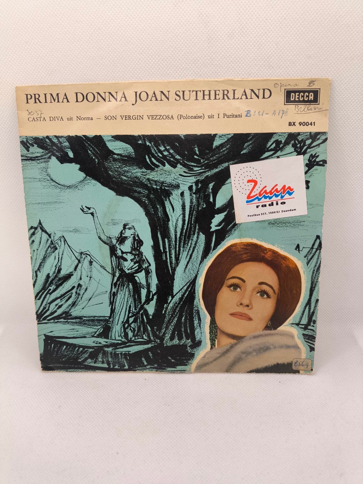 Prima Donna Joan Sutherland single, Ophalen of Verzenden, Zo goed als nieuw, Pop