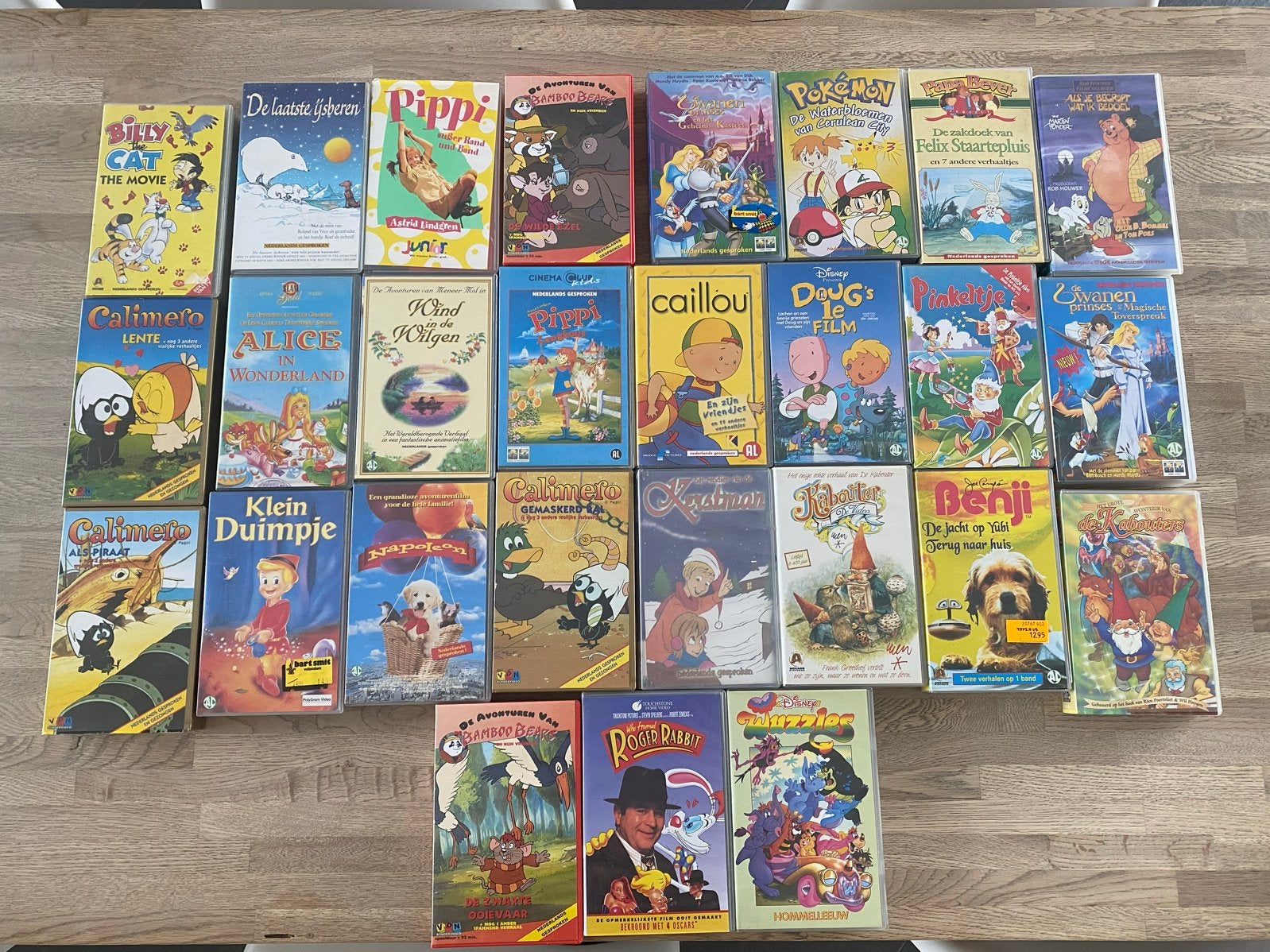 Grote collectie VHS-banden: Disney, Calimero, Pippi, e.a., Avontuur, Gebruikt, Alle leeftijden, Ophalen of Verzenden