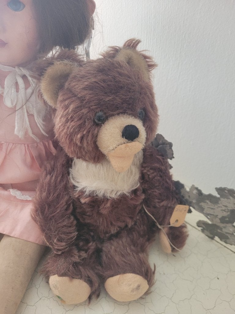 Oud beertje, Overige merken, Heikant 21 Kaatsheuvel, Stoffen beer, Belle Vieille Brocante