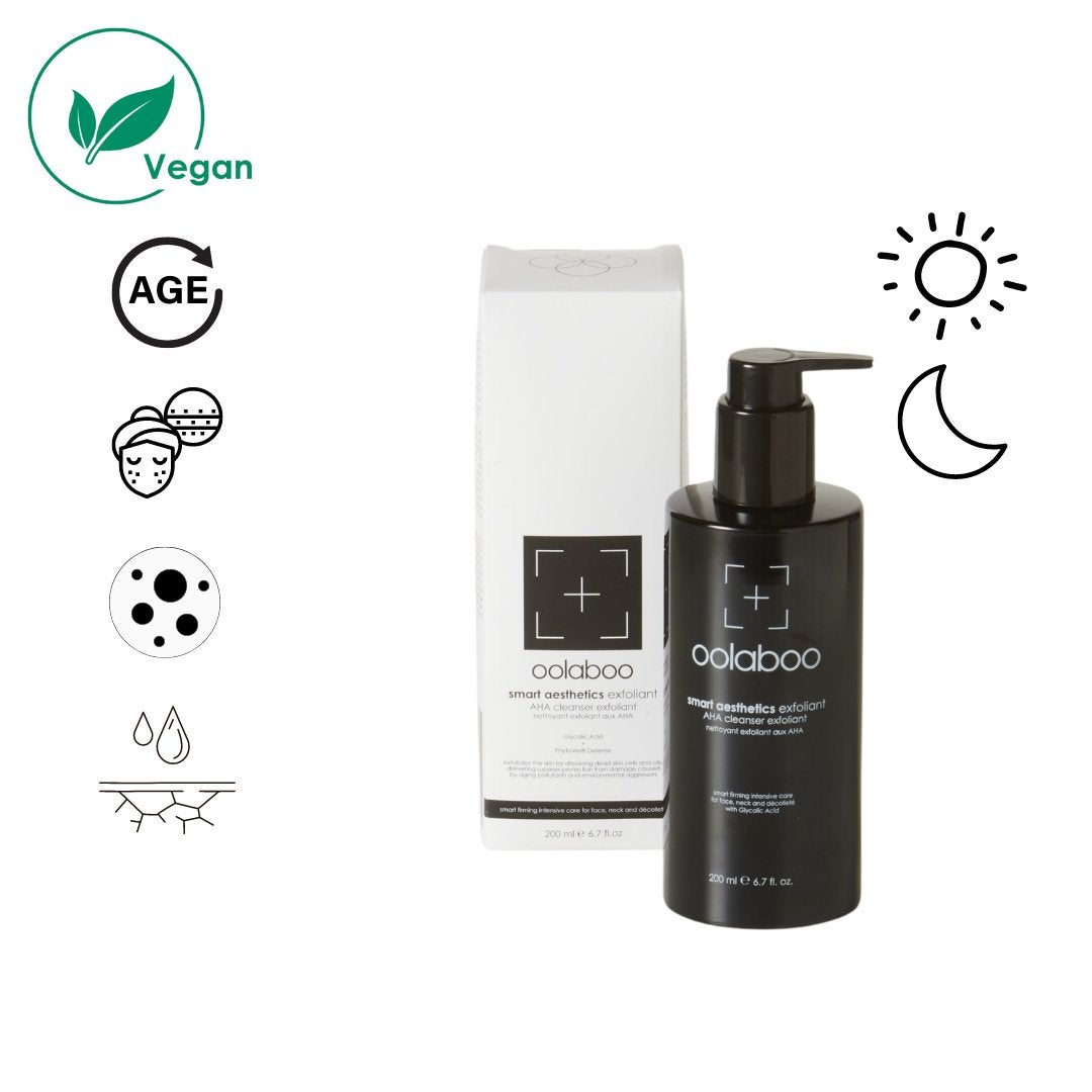 Oolaboo Smart Aesthetics Exfoliant AHA Cleanser, Sieraden, Tassen en Uiterlijk, Ophalen of Verzenden, Nieuw, Gehele gezicht, Reiniging