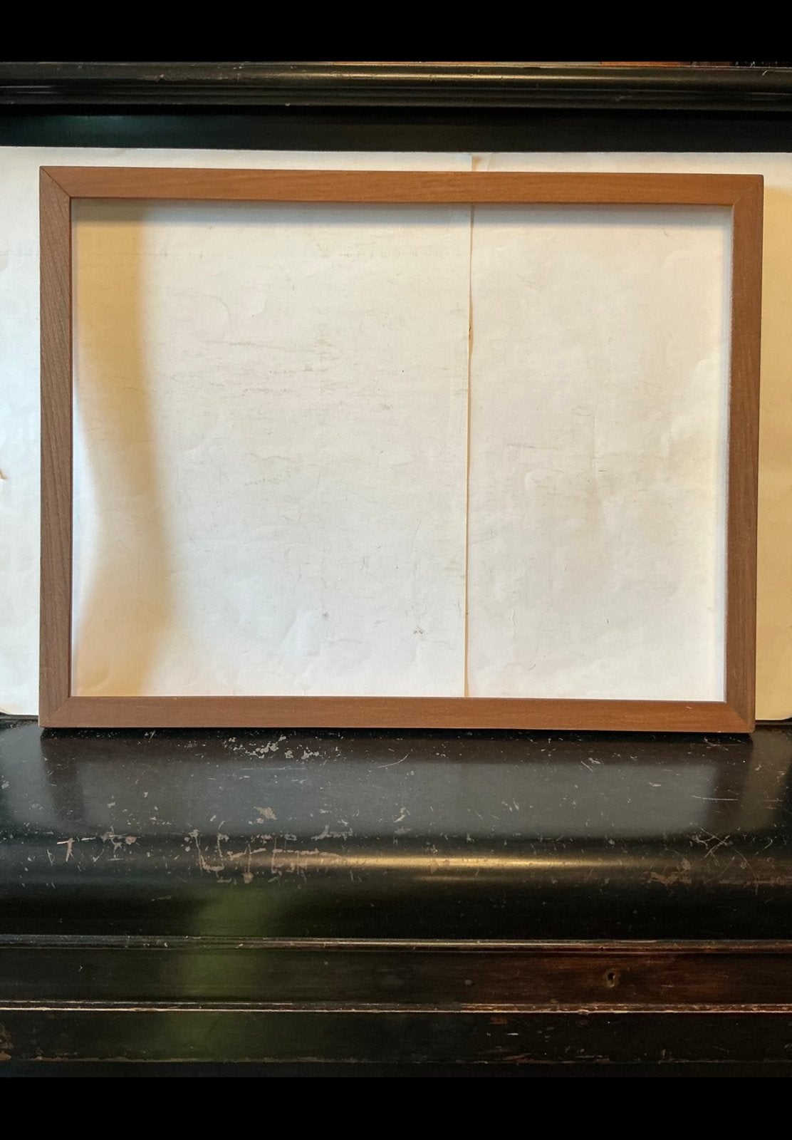 Houten schilderijlijst. Buitenmaat 58 x 45. Sponning 55 x 42, Bruin, Schilderijlijst, Ophalen of Verzenden, Zo goed als nieuw