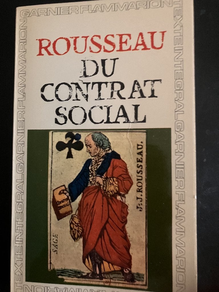 Du contrat social, Gelezen, Rousseau, Ophalen of Verzenden, Overige onderwerpen