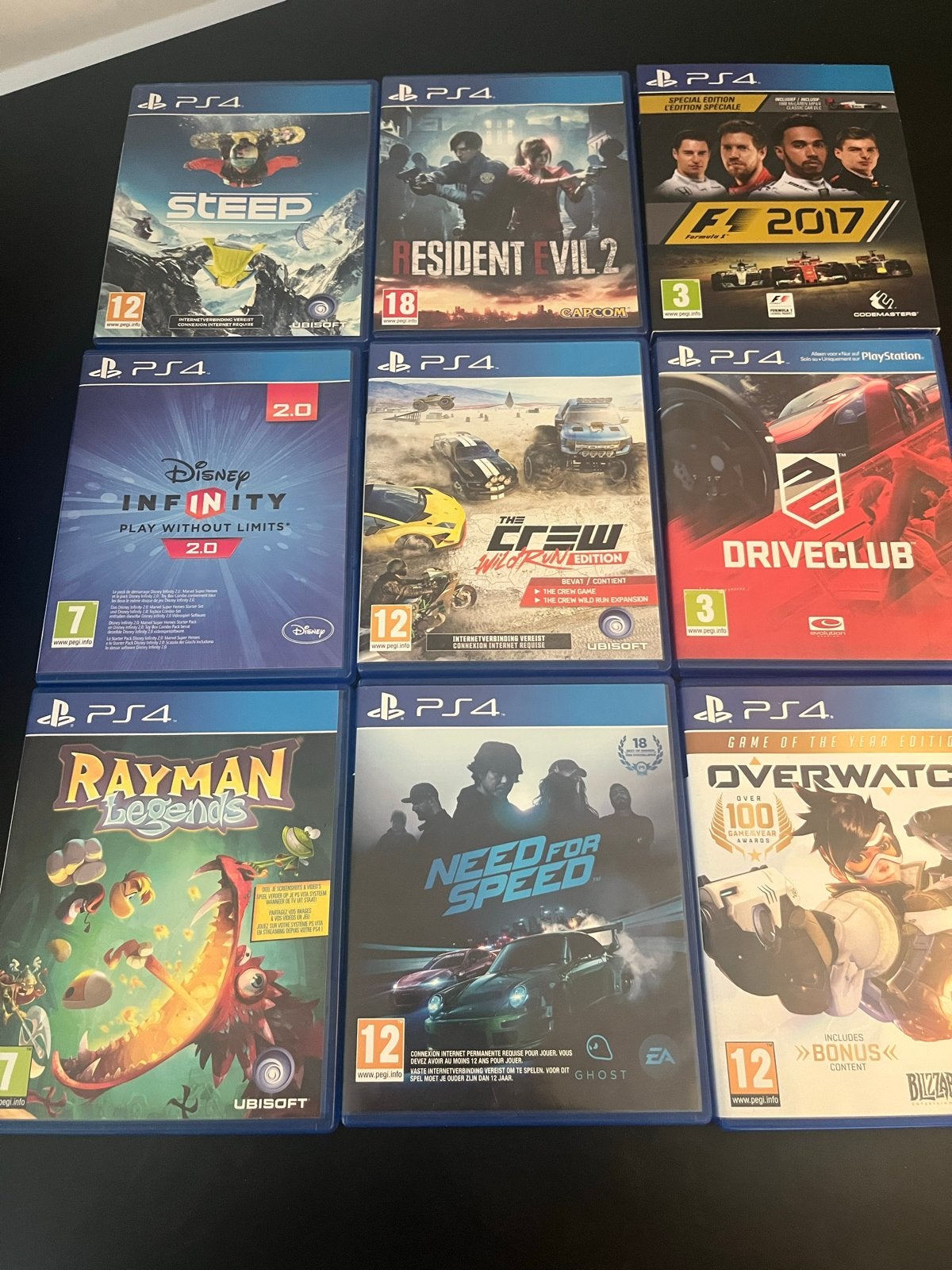 PS4 Games: Resident Evil 2, Steep, F1 2017, Driveclub, en me, Spelcomputers en Games, Games | Sony PlayStation 4, Avontuur en Actie