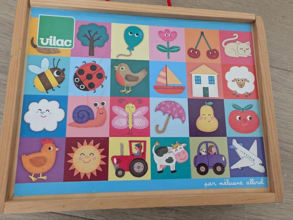 Vilac houten puzzel met dieren en voorwerpen, Ophalen