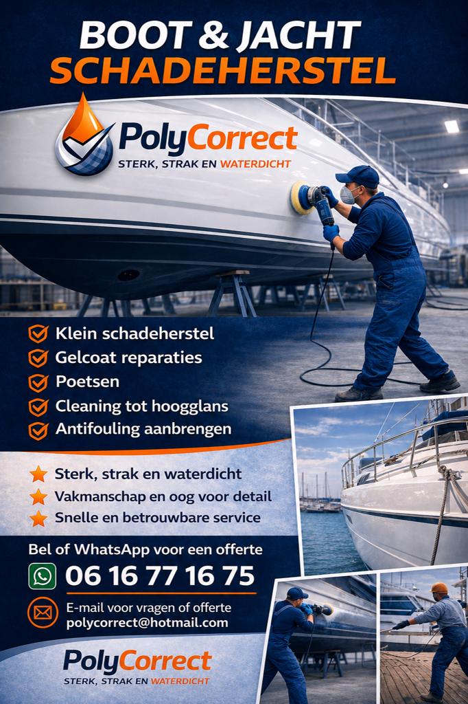 Onderhoud & Reparatie voor Zeilboten, Motorboten en Jachts., Dek en Romp