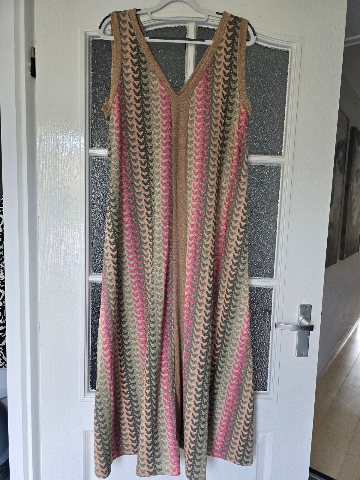 Nieuw jurk viscose 40 42 44, Zwart, Maat 42/44 (L), Nieuw, Ophalen of Verzenden