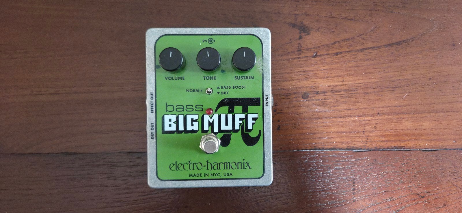 Electro-Harmonix Bass Big Muff Pi Fuzz Basgitaar Pedaal, Ophalen of Verzenden, Gebruikt, Distortion, Overdrive of Fuzz