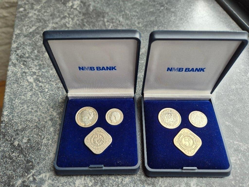 Setje met Herdenkingsmunten NMB, Verzenden, Koningin Beatrix, Euro's, Setje