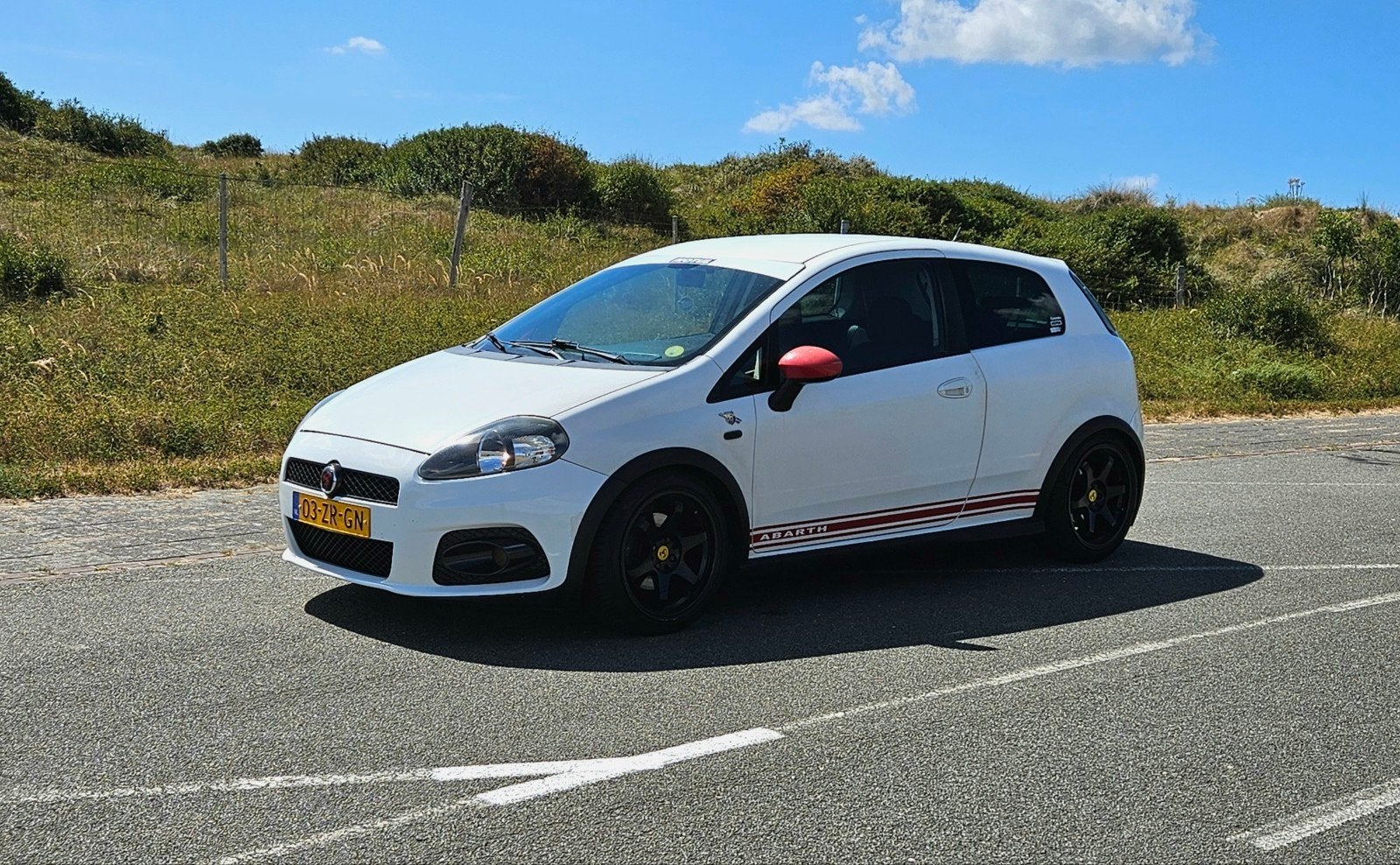 Fiat Punto 1.4 16V Turbo 3DR 2008 Wit, Voorwielaandrijving, 15 km/l, Zwart, Origineel Nederlands