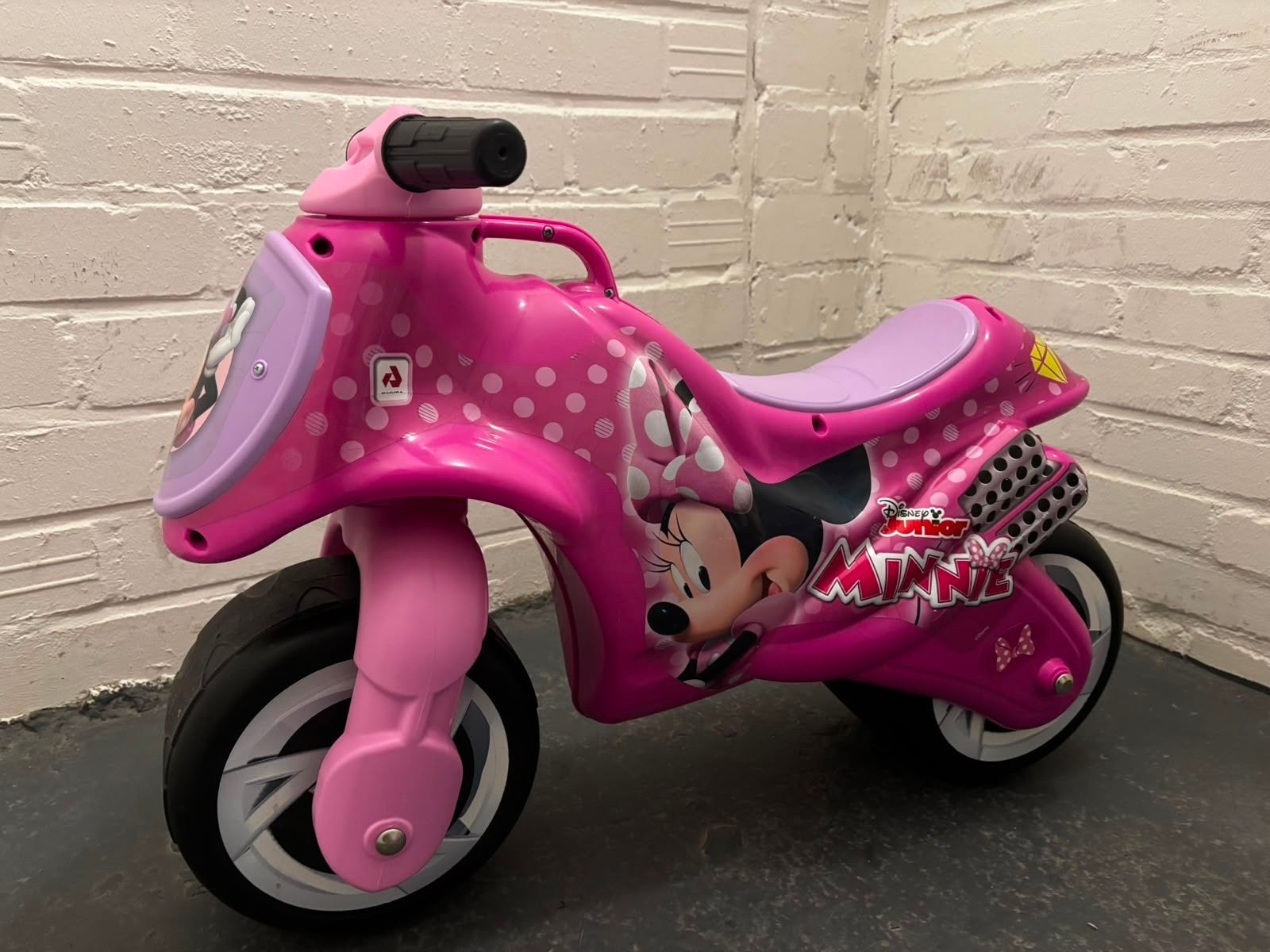 Roze Minnie Mouse Loopmotor voor Peuters, Kinderen en Baby's, Ophalen of Verzenden, Gebruikt, Loopvoertuig