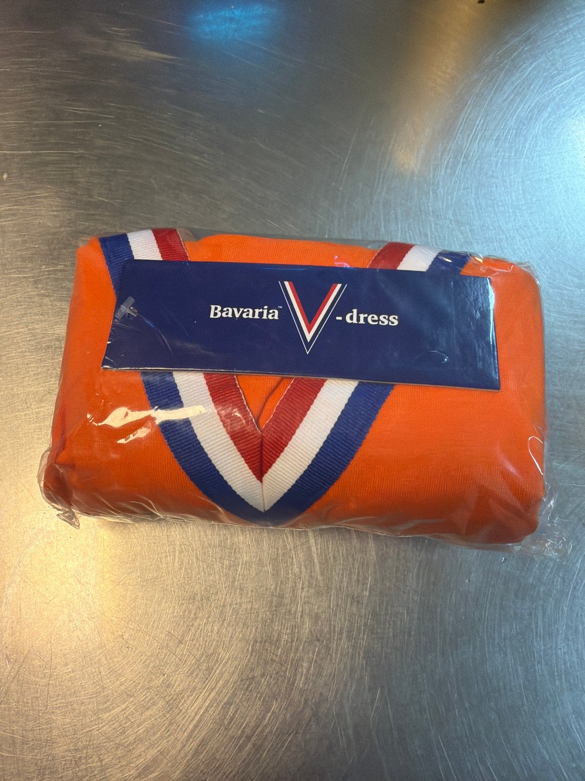 Bavaria V-dress Oranje Jurk One Size, Kleding | Dames, Jurken, Ophalen of Verzenden, Nieuw, Maat 38/40 (M), Oranje