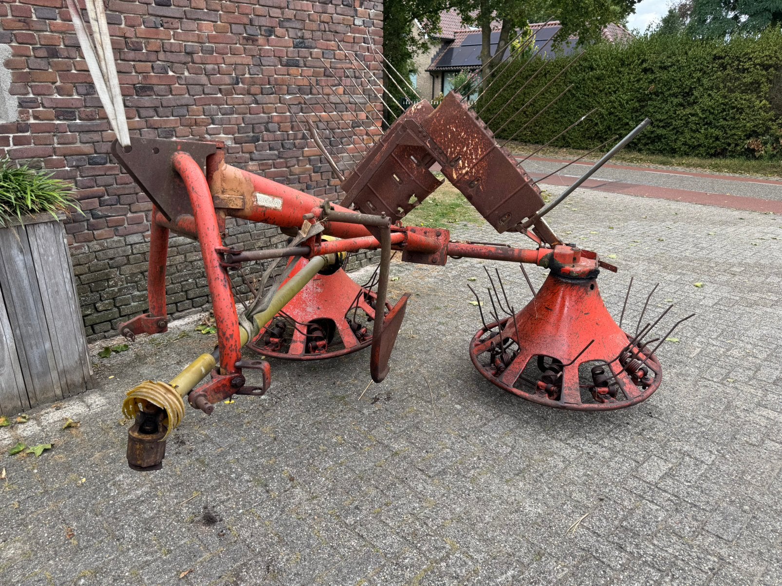 weidesleep schudder hark machines voor tractor palletdrager, Ophalen, Akkerbouw, Beregening en Drainage
