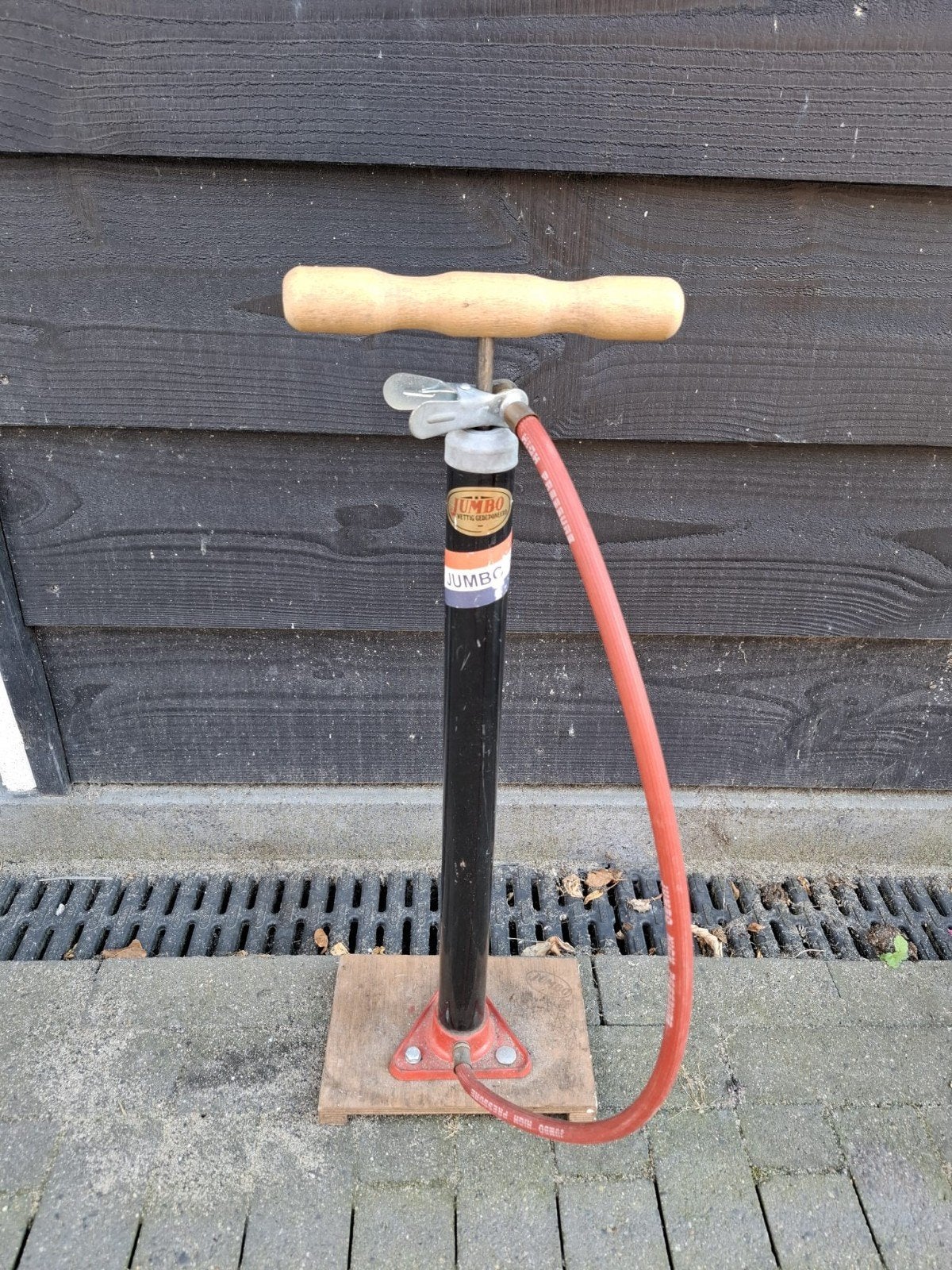 Jumbo fietspomp - Vintage en functioneel, Ophalen of Verzenden, Gebruikt