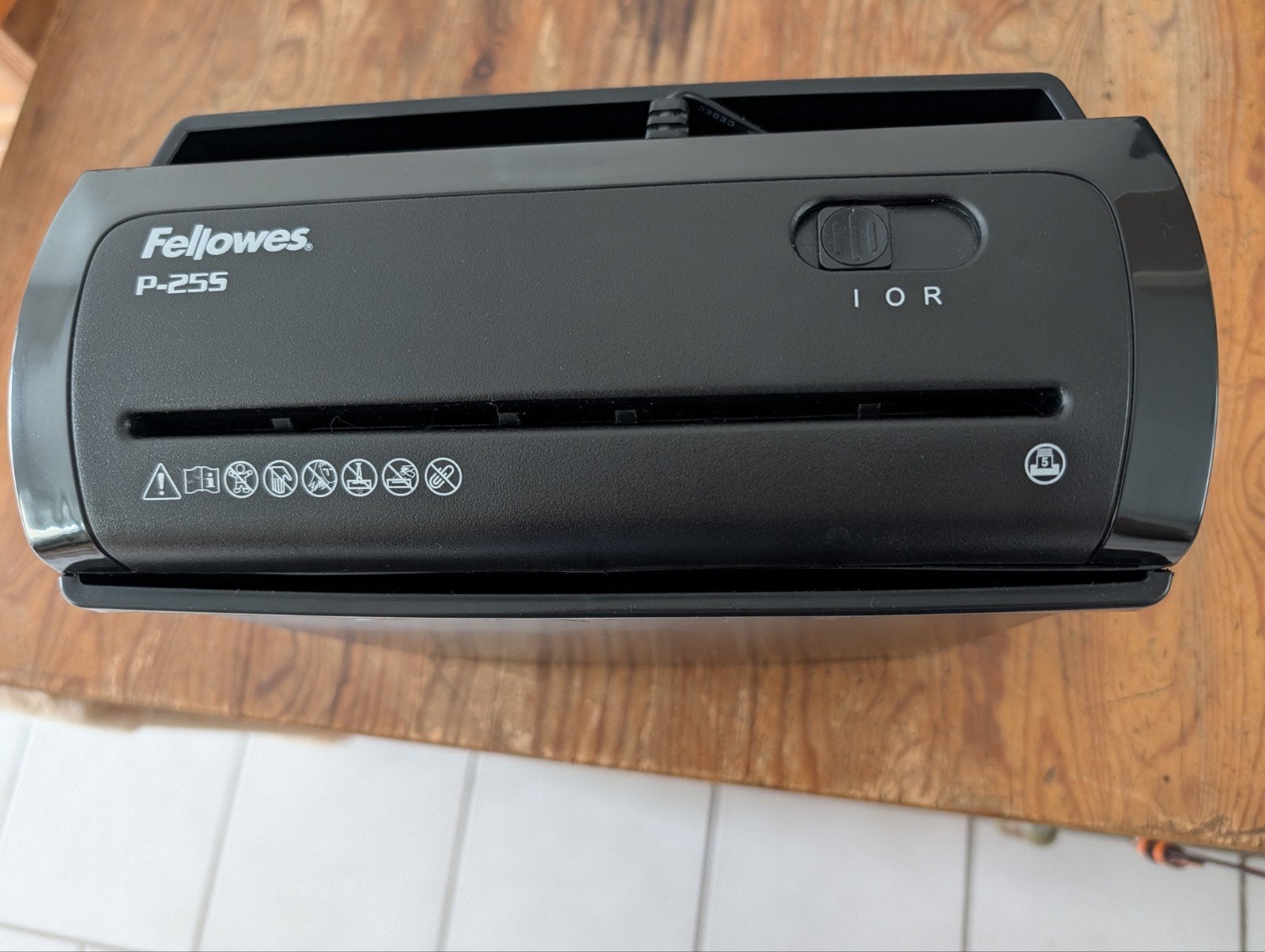 Fellowes P-25S Papierversnipperaar, Diversen, Ophalen, Gebruikt
