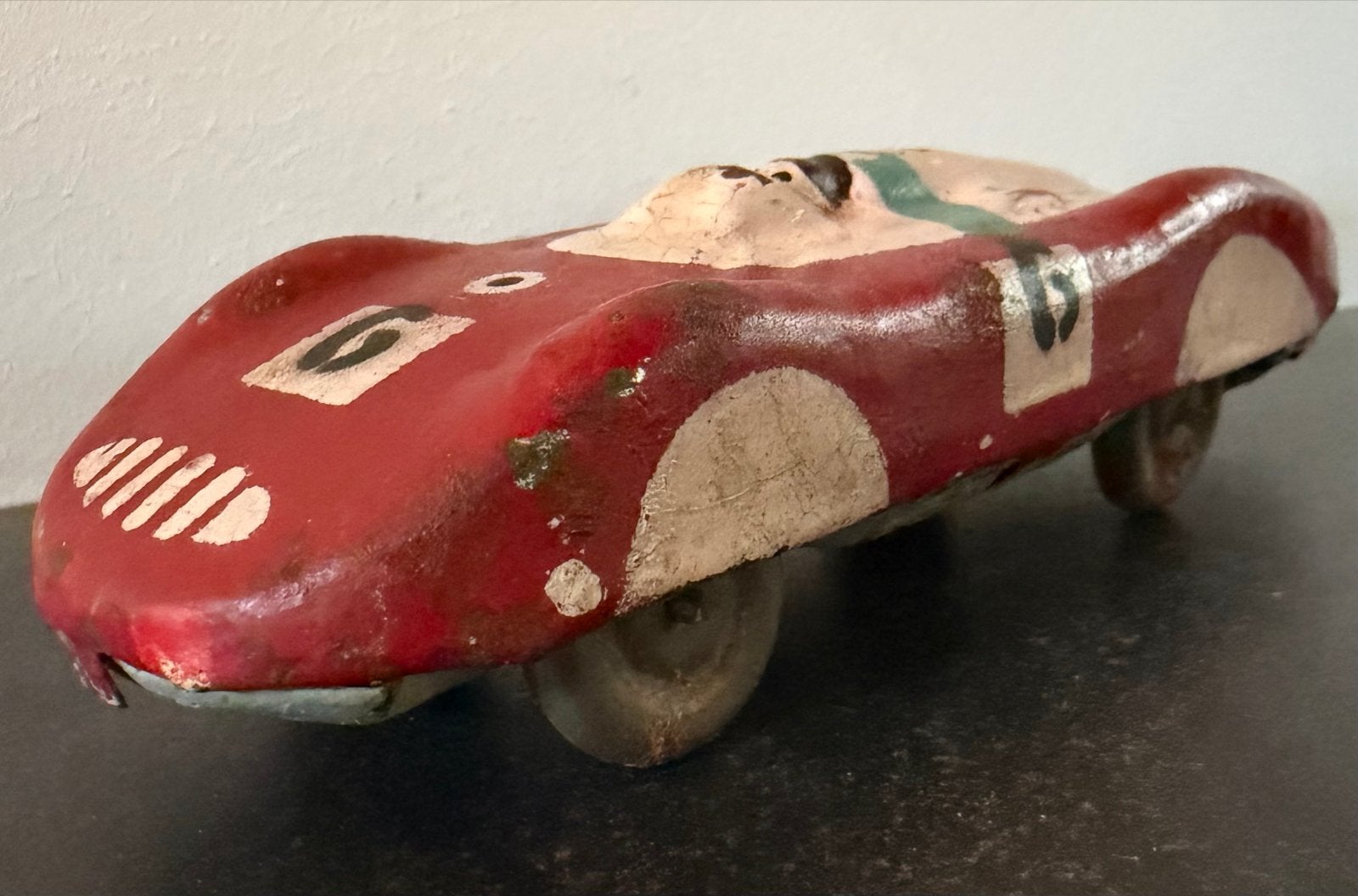 Vintage Biller Toy Jaren '50 Raceauto - Gebruikt, Ophalen of Verzenden, Gebruikt