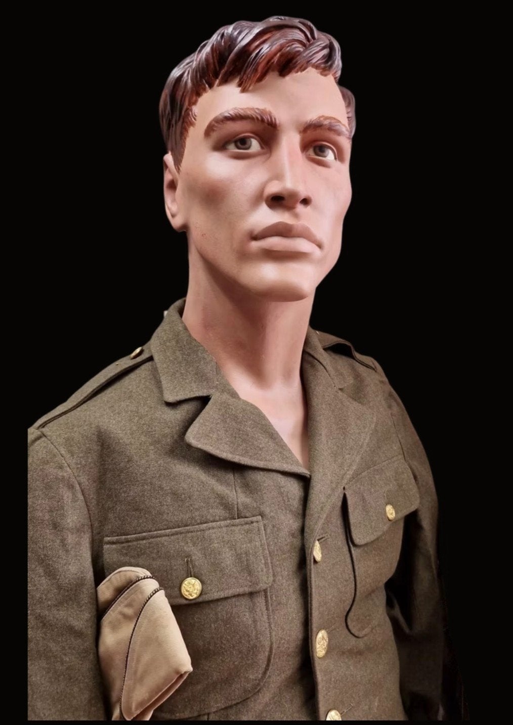 Handgeschilderde Hindsgaul buste, Verzamelen, Amerika, Ophalen of Verzenden, Info@realistischemannequin.nl, Assen / Vries