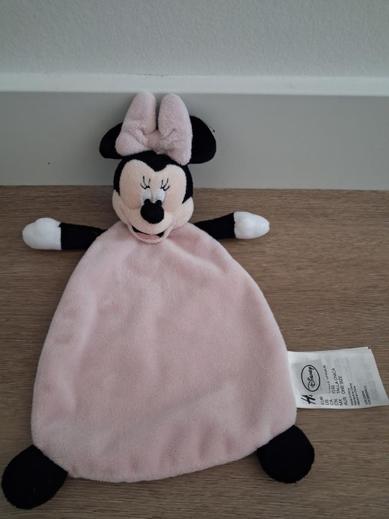 Knuffeldoekje H&M Disney Minnie Mouse doekje roze L1504, Ophalen of Verzenden, Zo goed als nieuw, Overige typen