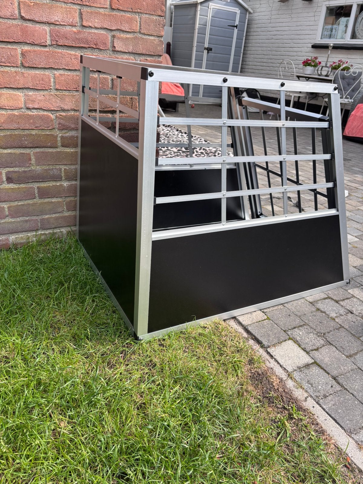 Mooie aluminium hondenbench voor auto L, Ophalen, 65 tot 100 cm, Hondenhok, Zo goed als nieuw
