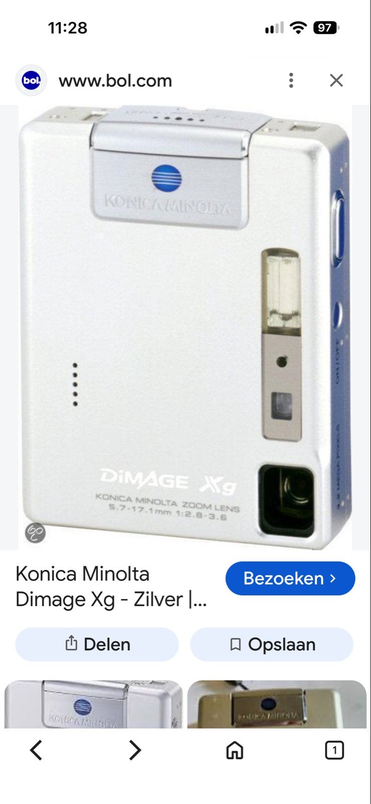 Konica Minolta Dimage Xg Digitale Camera Zilver, Gebruikt, Konica, Ophalen of Verzenden, Compactcamera
