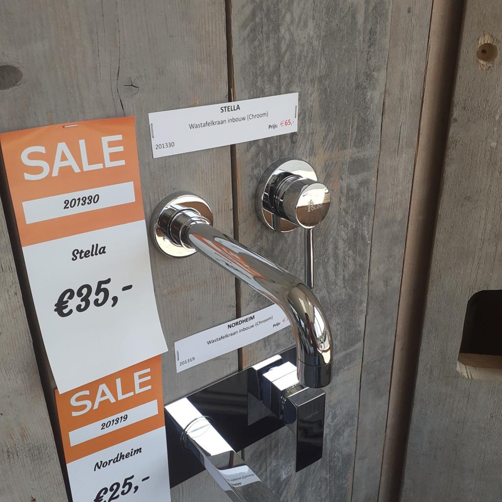 OP=OP Inbouw Badkraan, Chroom, Mengkraan, Sanitair, Stella