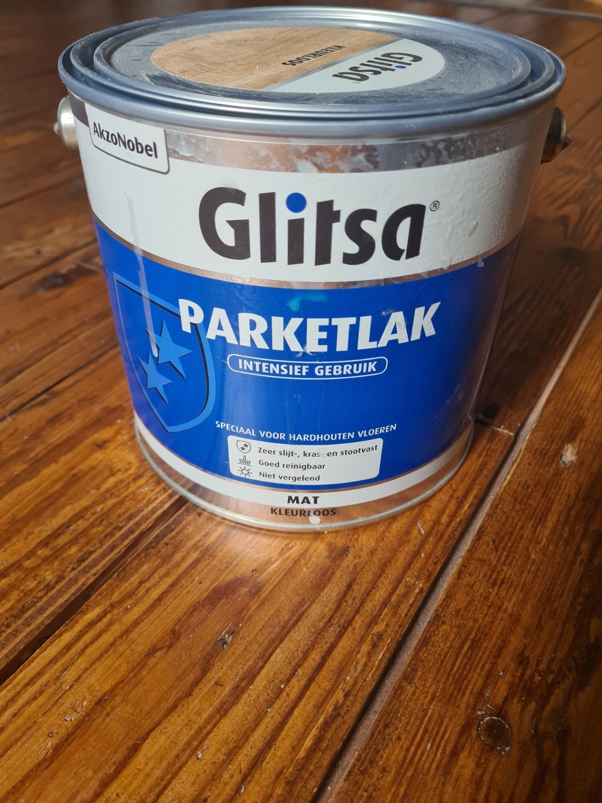Litertje Glitsa Parketlak - Mat en kleurloos, Ophalen