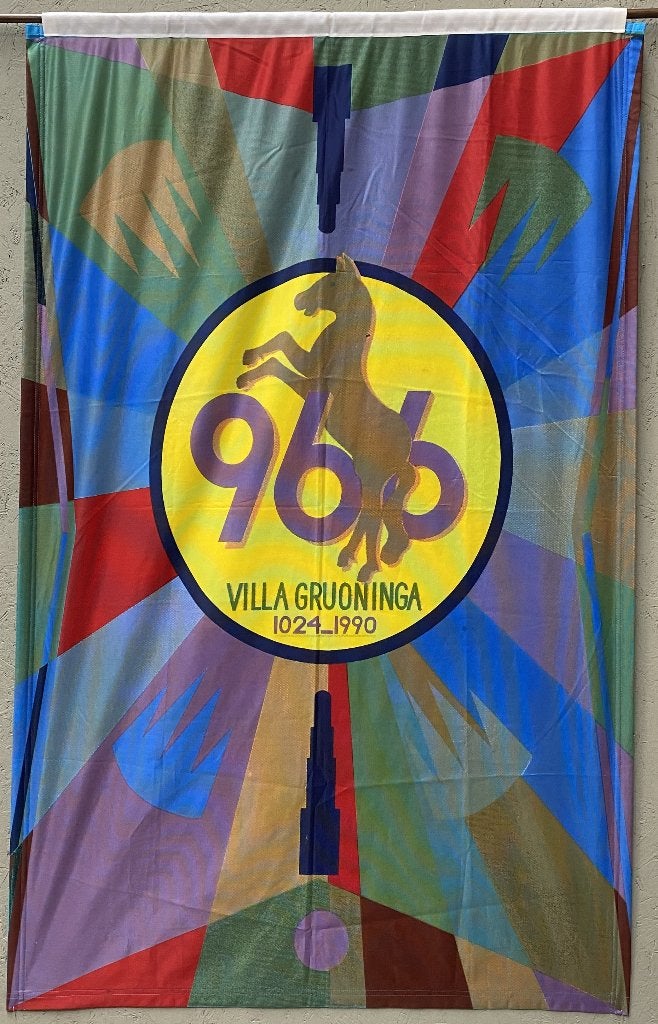 564. Textiele banier, Frits Maats – Groningen 950 jaar, 1990, Ophalen