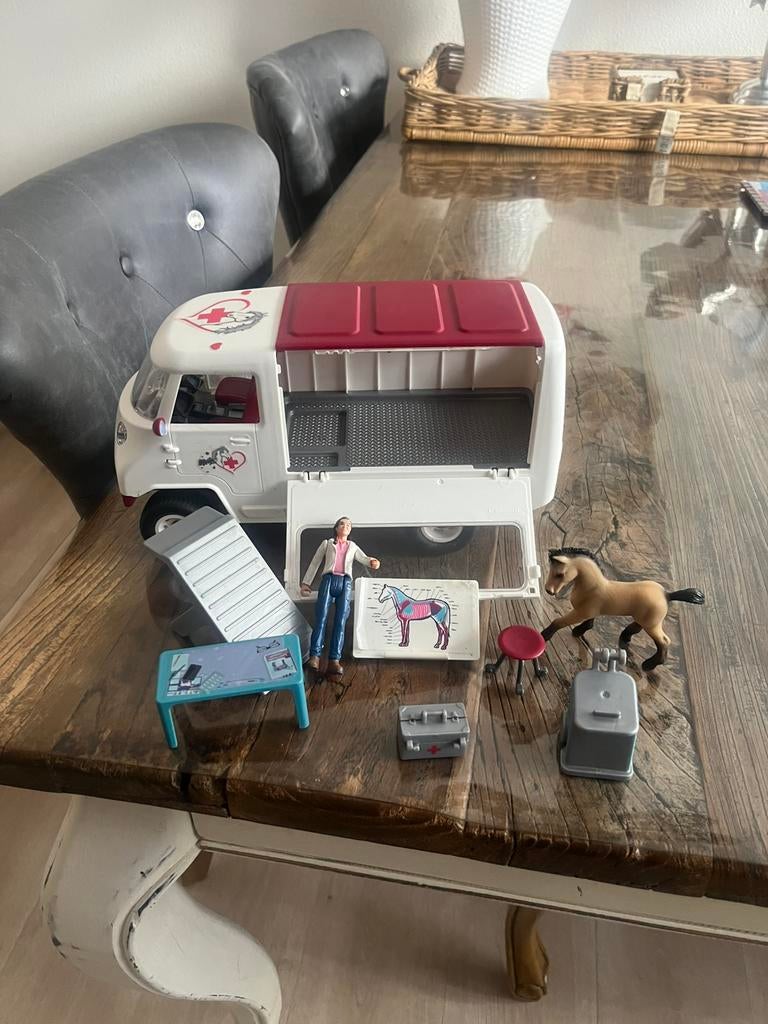 Schleich dierenarts zeer compleet, Ophalen of Verzenden, Zo goed als nieuw